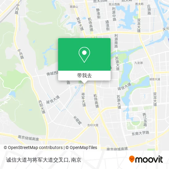 诚信大道与将军大道交叉口地图