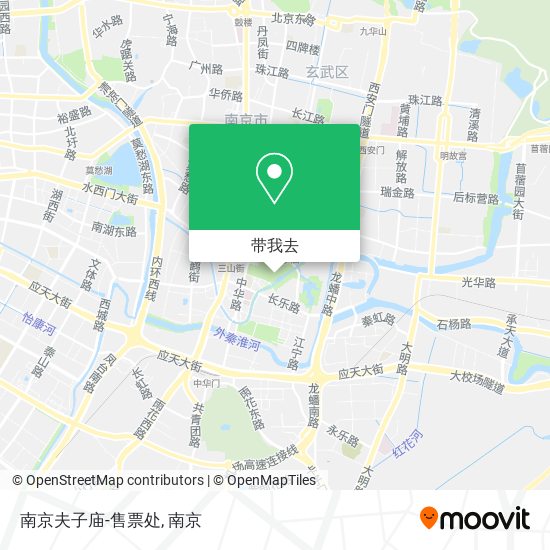南京夫子庙-售票处地图