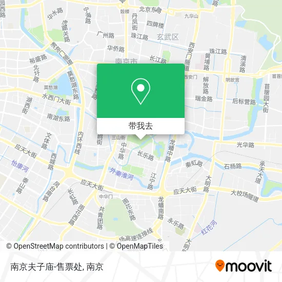南京夫子庙-售票处地图