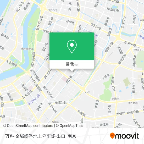 万科·金域缇香地上停车场-出口地图
