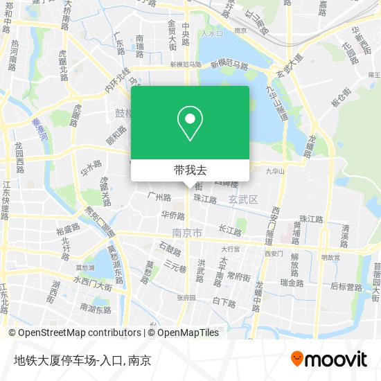 地铁大厦停车场-入口地图