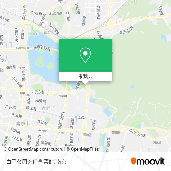 白马公园东门售票处地图