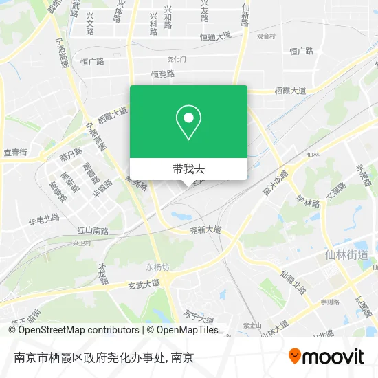 南京市栖霞区政府尧化办事处地图