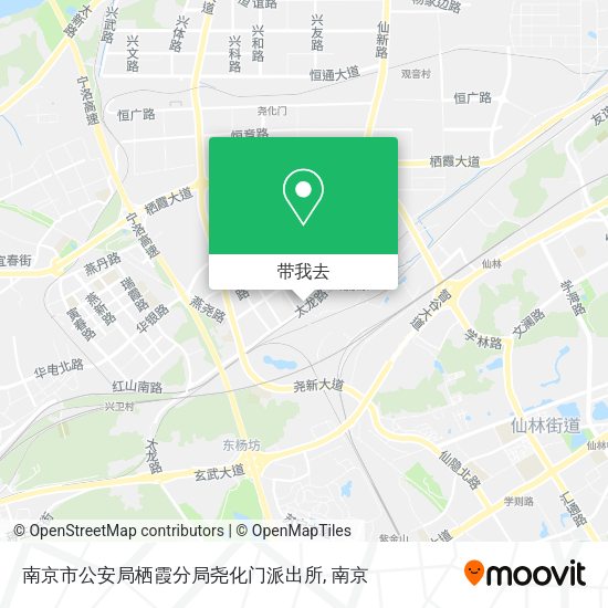南京市公安局栖霞分局尧化门派出所地图