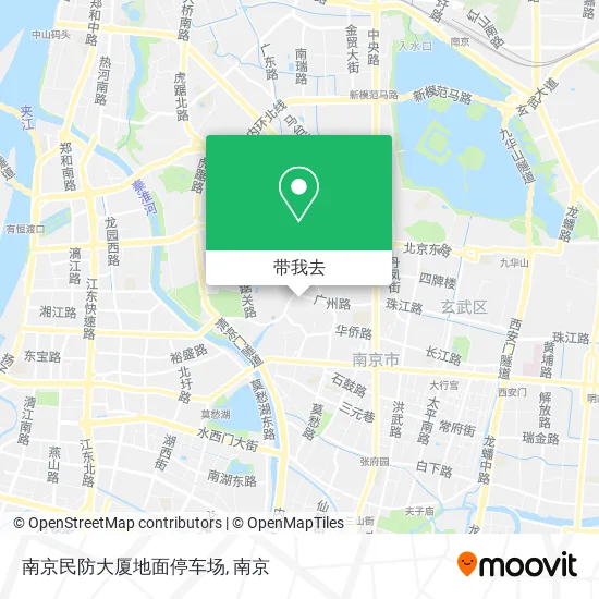 南京民防大厦地面停车场地图