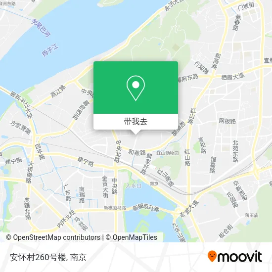安怀村260号楼地图