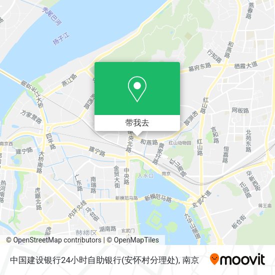 中国建设银行24小时自助银行(安怀村分理处)地图