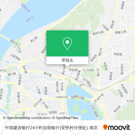 中国建设银行24小时自助银行(安怀村分理处)地图