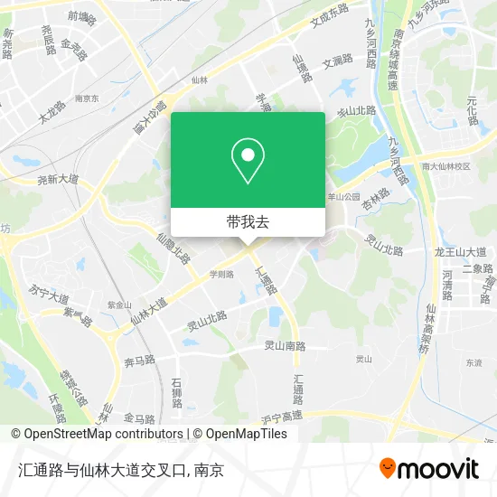 汇通路与仙林大道交叉口地图