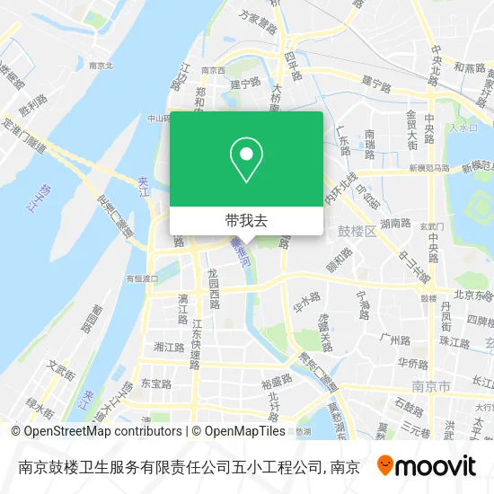 南京鼓楼卫生服务有限责任公司五小工程公司地图