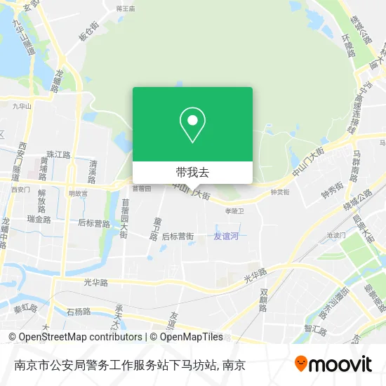 南京市公安局警务工作服务站下马坊站地图