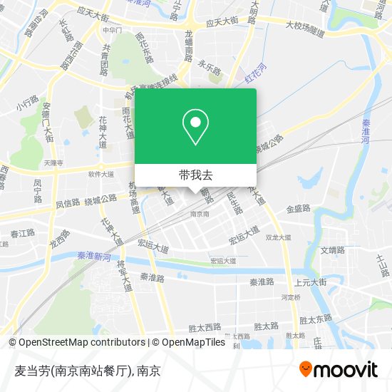 麦当劳(南京南站餐厅)地图