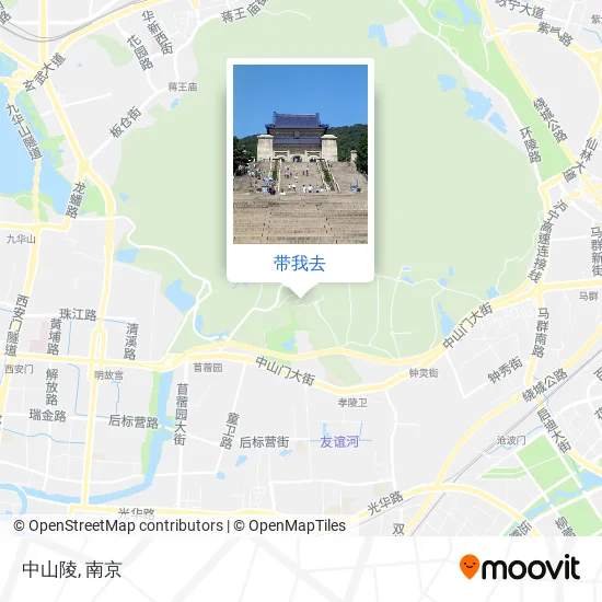 中山陵地图