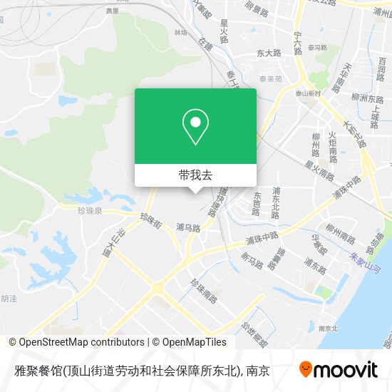 雅聚餐馆(顶山街道劳动和社会保障所东北)地图