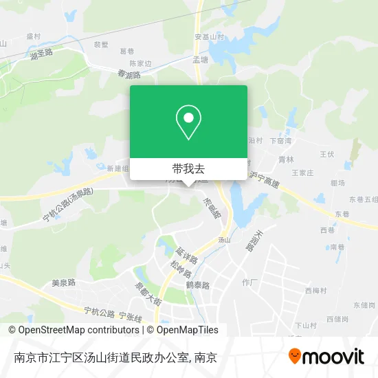 南京市江宁区汤山街道民政办公室地图