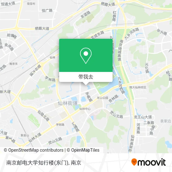 南京邮电大学知行楼(东门)地图
