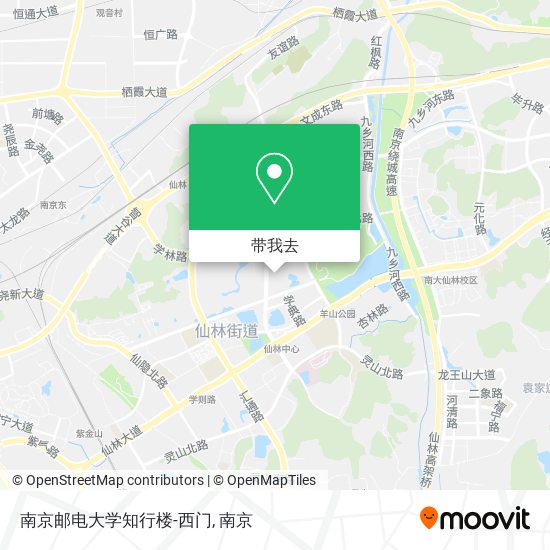 南京邮电大学知行楼-西门地图