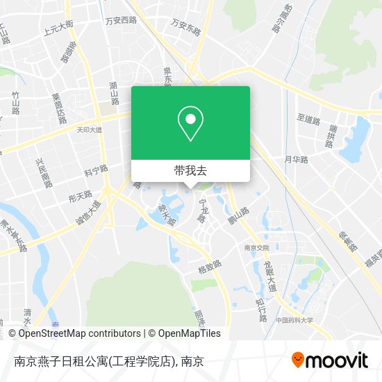 南京燕子日租公寓(工程学院店)地图