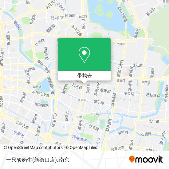 一只酸奶牛(新街口店)地图