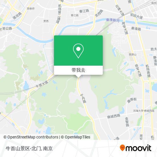 牛首山景区-北门地图