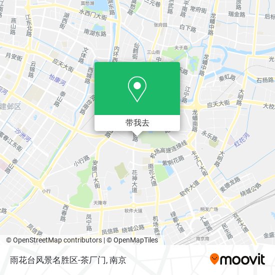 雨花台风景名胜区-茶厂门地图