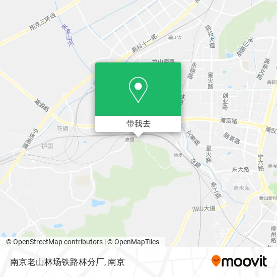 南京老山林场铁路林分厂地图
