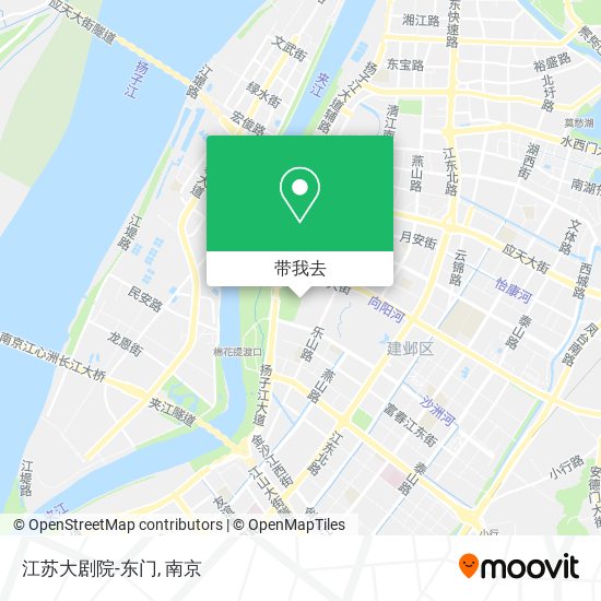 江苏大剧院-东门地图