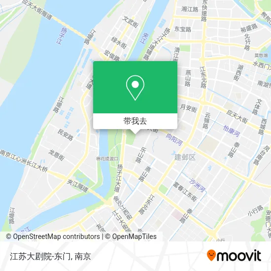 江苏大剧院-东门地图
