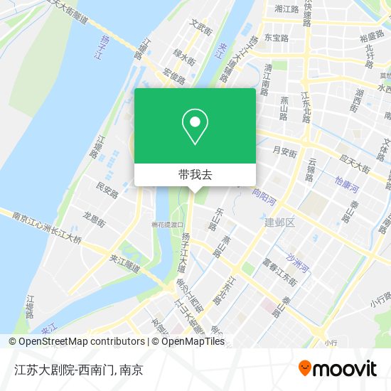 江苏大剧院-西南门地图