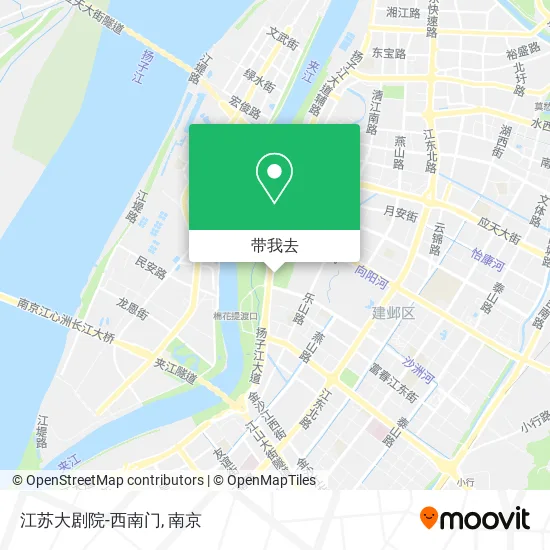 江苏大剧院-西南门地图