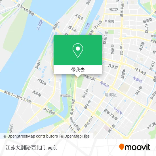 江苏大剧院-西北门地图