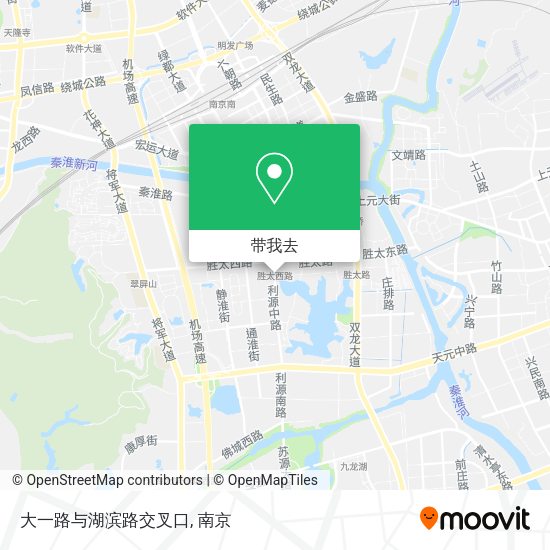 大一路与湖滨路交叉口地图