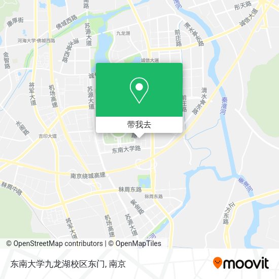 东南大学九龙湖校区东门地图