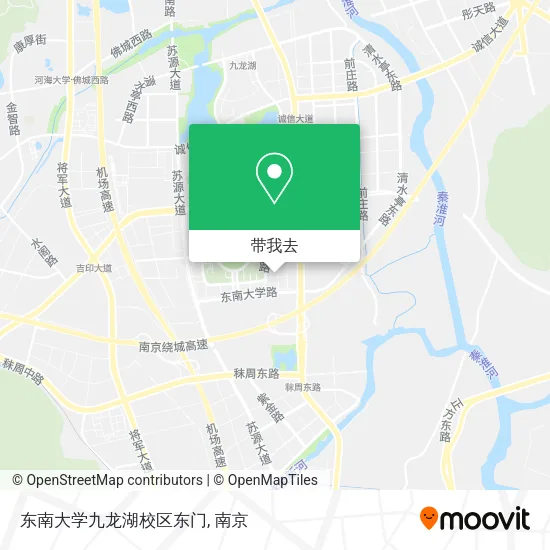 东南大学九龙湖校区东门地图