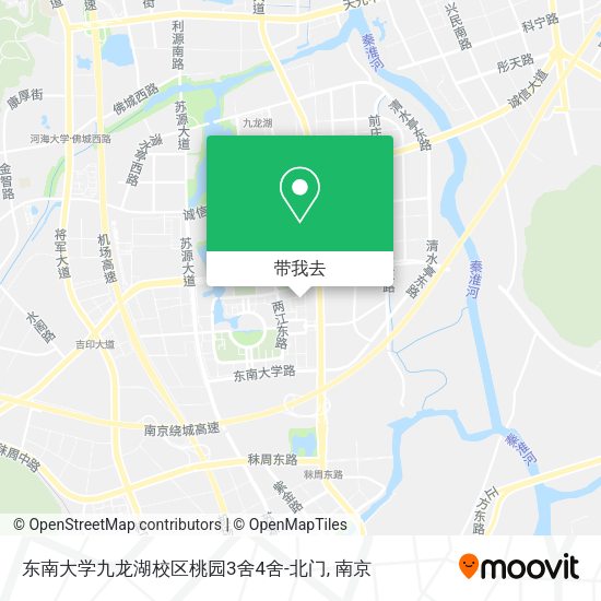 东南大学九龙湖校区桃园3舍4舍-北门地图