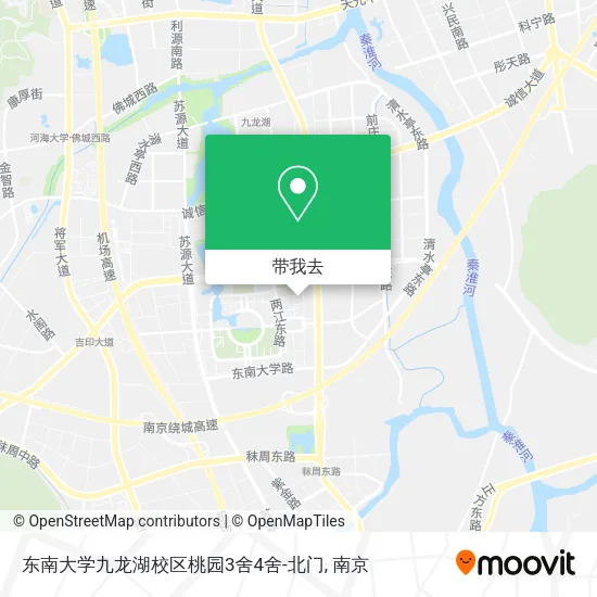 东南大学九龙湖校区桃园3舍4舍-北门地图