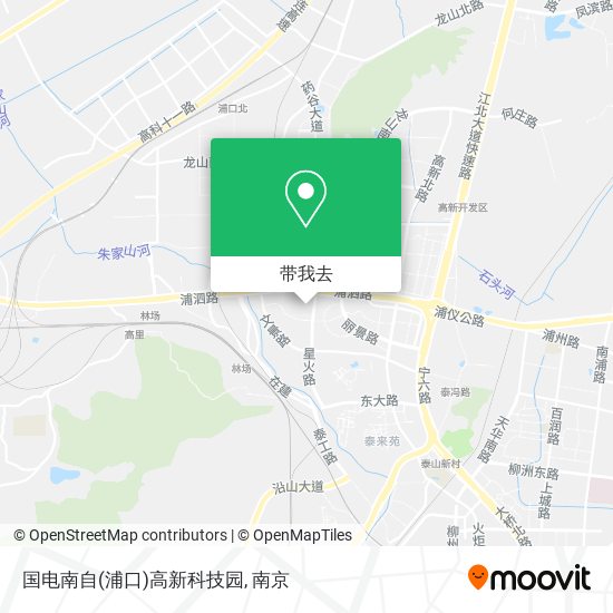 国电南自(浦口)高新科技园地图