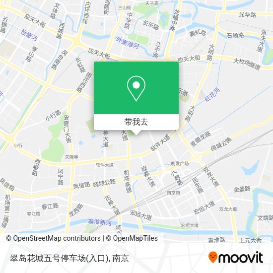翠岛花城五号停车场(入口)地图