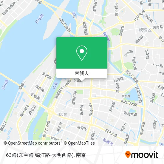 63路(东宝路·锦江路-大明西路)地图