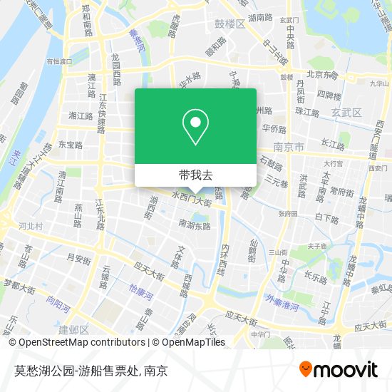 莫愁湖公园-游船售票处地图