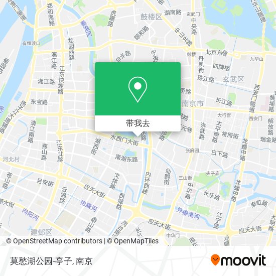 莫愁湖公园-亭子地图