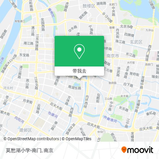 莫愁湖小学-南门地图
