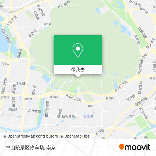 中山陵景区停车场地图