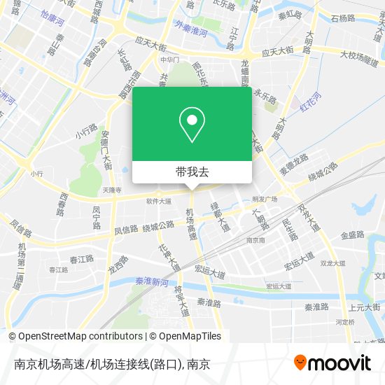 南京机场高速/机场连接线(路口)地图