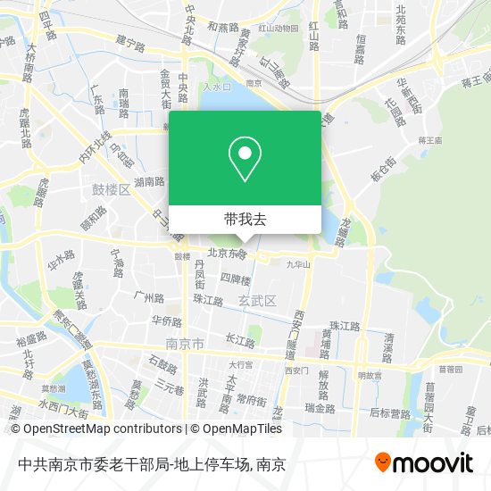 中共南京市委老干部局-地上停车场地图