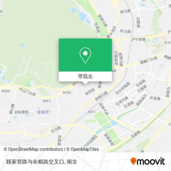 顾家营路与余粮路交叉口地图
