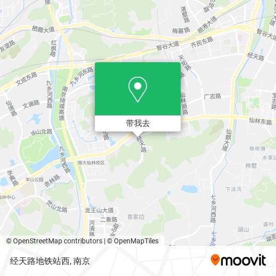 经天路地铁站西地图