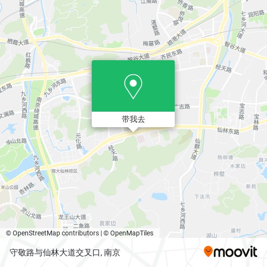 守敬路与仙林大道交叉口地图