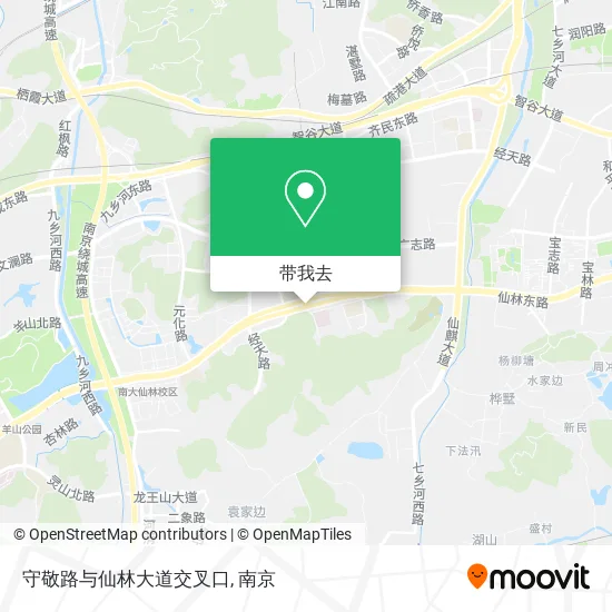 守敬路与仙林大道交叉口地图
