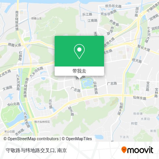 守敬路与纬地路交叉口地图